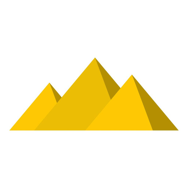 Egyptian Giza pyramids icon isolated - ベクター画像