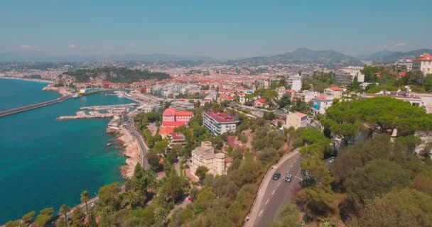 Die Küste von Nizza, Frankreich - Filmmaterial, Video