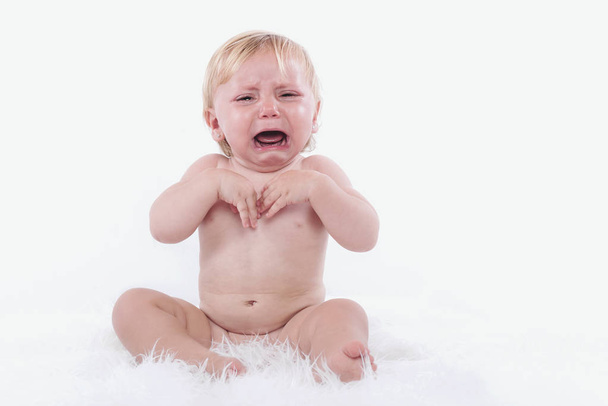 plačící dítě plenky - Fotografie, Obrázek