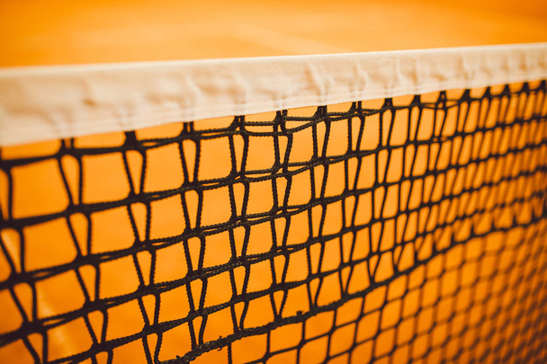 tennis court, net tennis, yellow tennis - Foto, Imagem