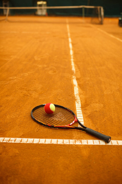 tennis racket and the ball - Photo, Image