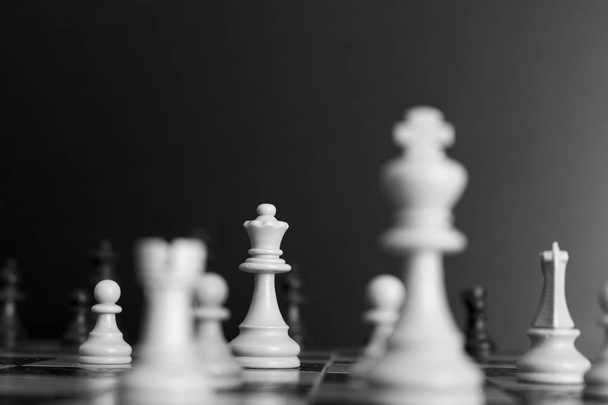 Šachy, fotografoval na šachovnici - Fotografie, Obrázek