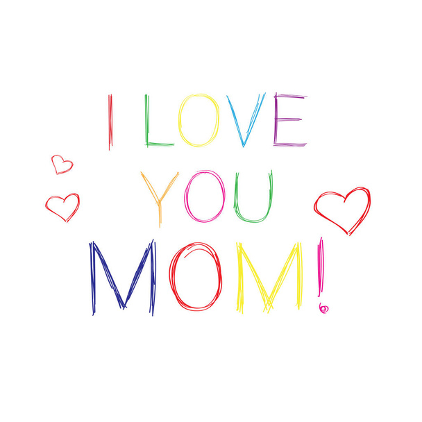 Happy Mother Day, Spring Holiday Greeting Card Banner - Vector, imagen