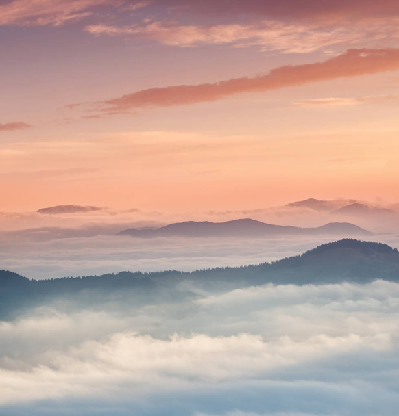 Mountain valley during sunrise. - Photo, Image