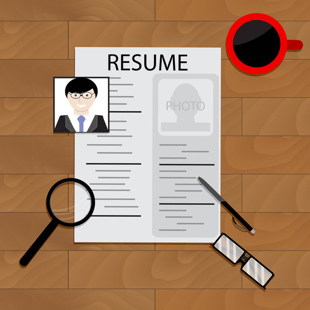 Create resume concept - Vector, Image