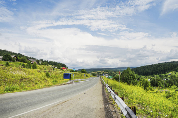 Summer landscape with road - Photo, image