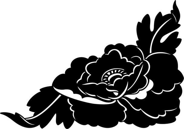 Vector illustration of floral ornament - Vektör, Görsel