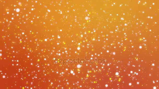 Sprankelend oranje glitter achtergrond - Video