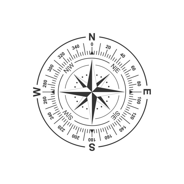 Compass Icon Vector. - Vector, Image