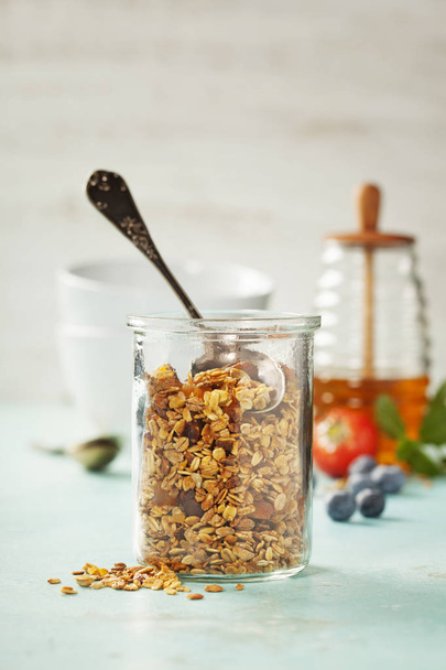 Homemade granola breakfast - Фото, зображення