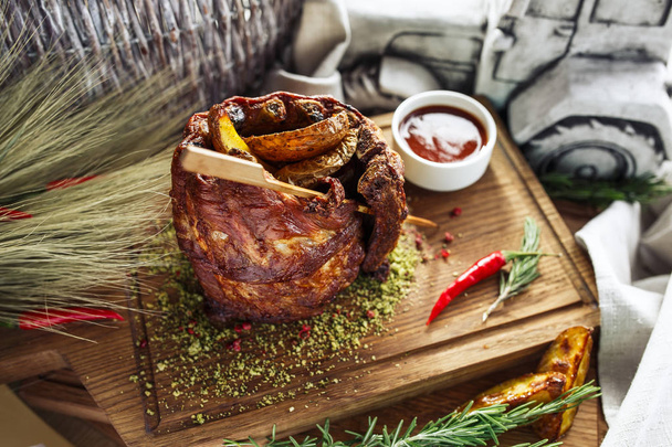 Pork ribs with potato - Foto, Imagen