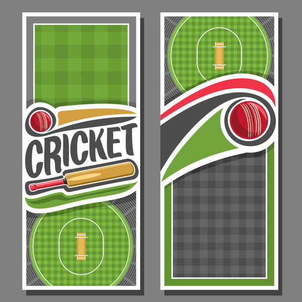 Juegos Banners verticales vectoriales para cricket juego
 - Vector, imagen