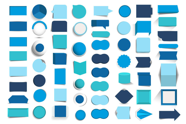 Collections of infographics design buttons, elements. Vector illustration. - Vektor, obrázek
