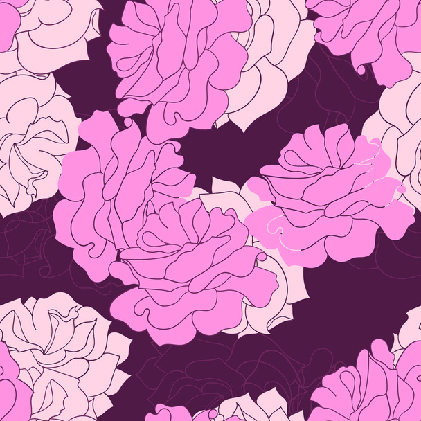 rose abstract flowers pink-01 - Vektor, obrázek