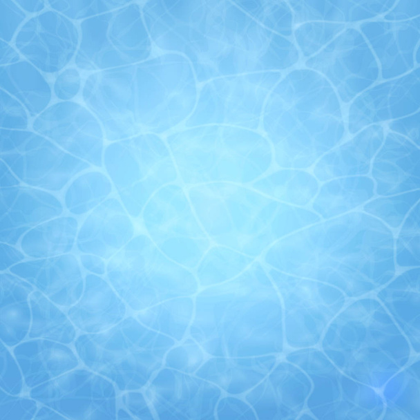 Fondo de verano. Textura de la superficie del agua. Agua de piscina. Vista aérea. Vector ilustración naturaleza fondo
. - Vector, imagen