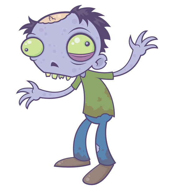 zombie de dibujos animados
 - Vector, Imagen