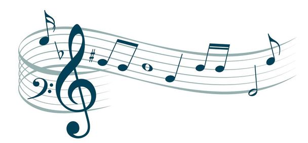 stylized music notes.  - Vector, Image