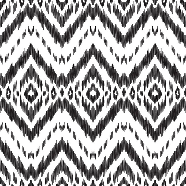 Black and white vector seamless pattern. - Vector, Image