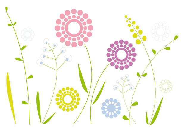 Simple floral design - Vettoriali, immagini