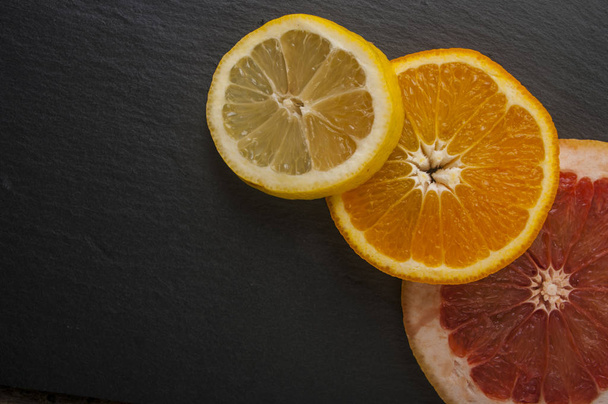 Grapefruit Orange Zitrone - Foto, Bild