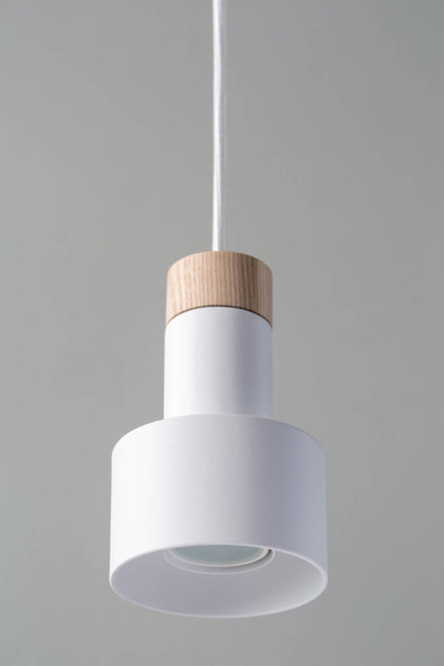 Hanging white lamp - Fotoğraf, Görsel