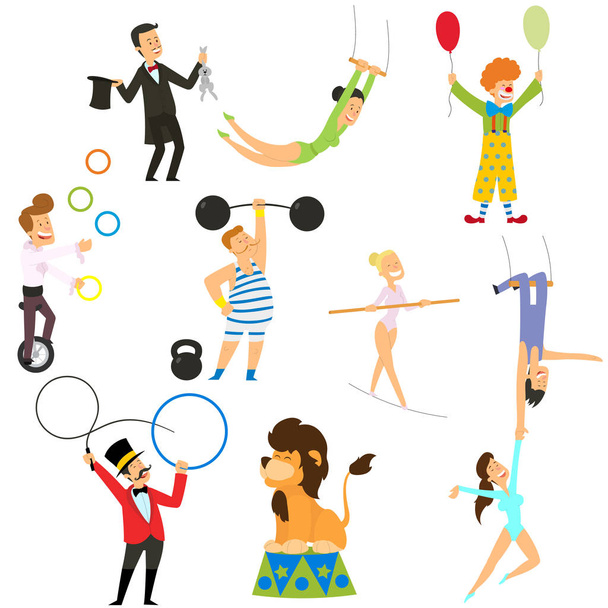 Set di icone decorative per prestazioni Circus - Vettoriali, immagini
