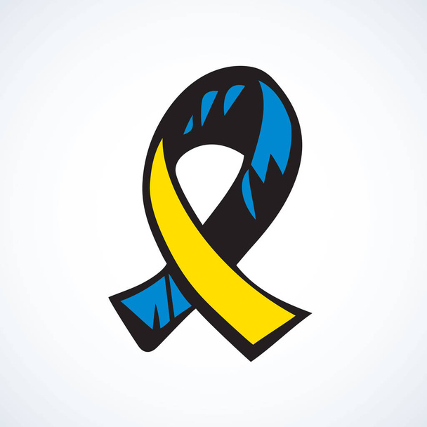 Aid ribbon logo. Vector drawing - Vector, Image