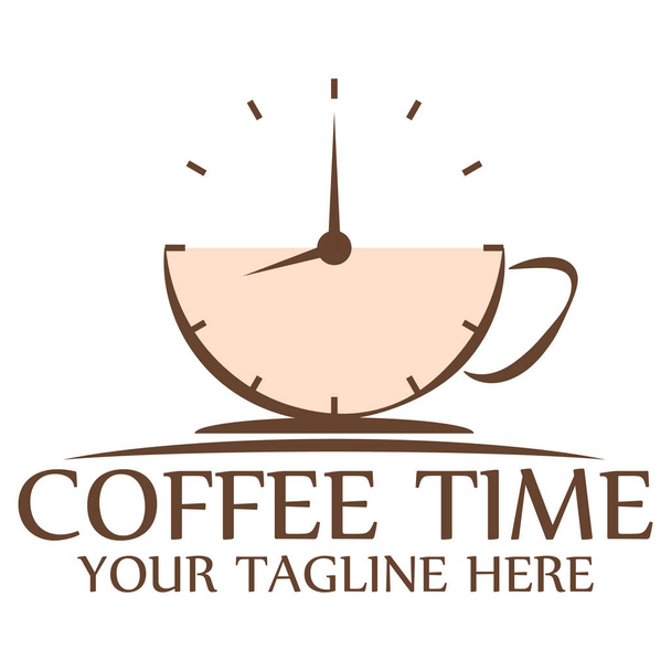 logo czasu kawy - Wektor, obraz