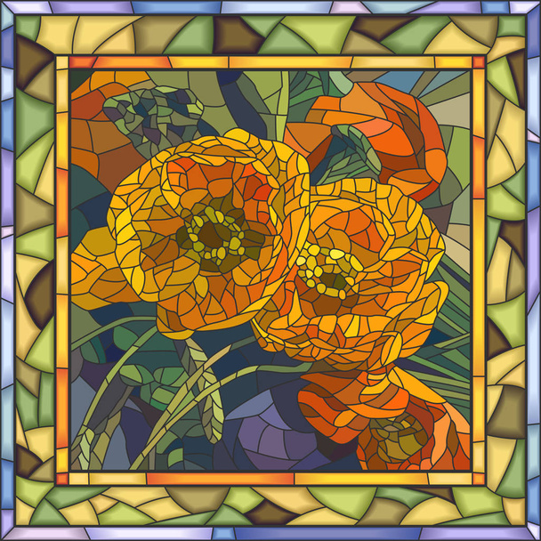 Vectorillustratie van poppy bloemen. - Vector, afbeelding