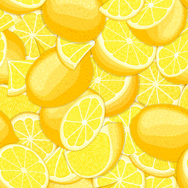 Безшовний векторний візерунок лимонний фрукт
 - Вектор, зображення