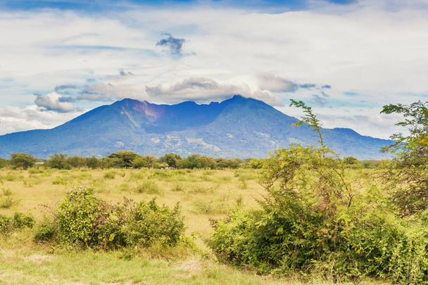 Старая вулканическая гора, как видно с дороги в Никарагуа
 - Фото, изображение