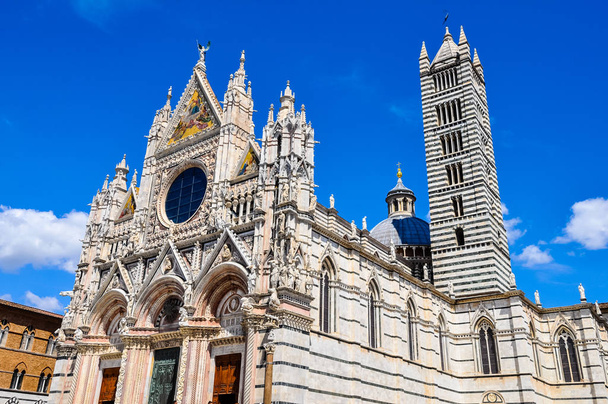 High dynamic range (HDR) Cathedral church aka Duomo di Siena in Siena, Italy - Photo, image