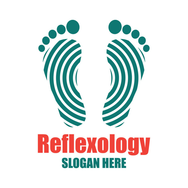 reflexology, zone therapy logo with text space for your slogan / tagline, vector illustration - Vettoriali, immagini