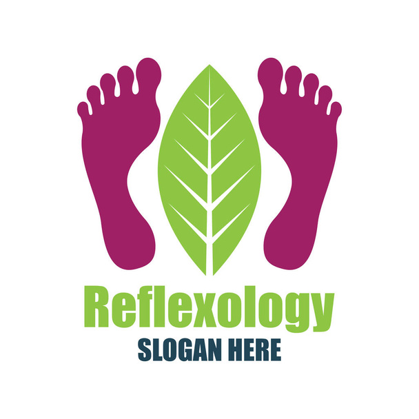 reflexology, zone therapy logo with text space for your slogan / tagline, vector illustration - ベクター画像