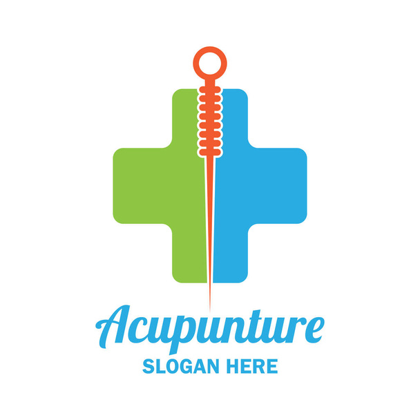 acupuncture therapy logo with text space for your slogan / tagline, vector illustration - Vektor, obrázek