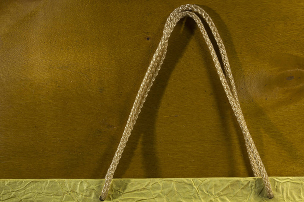 Rope handles from a paper bag - Foto, Imagem