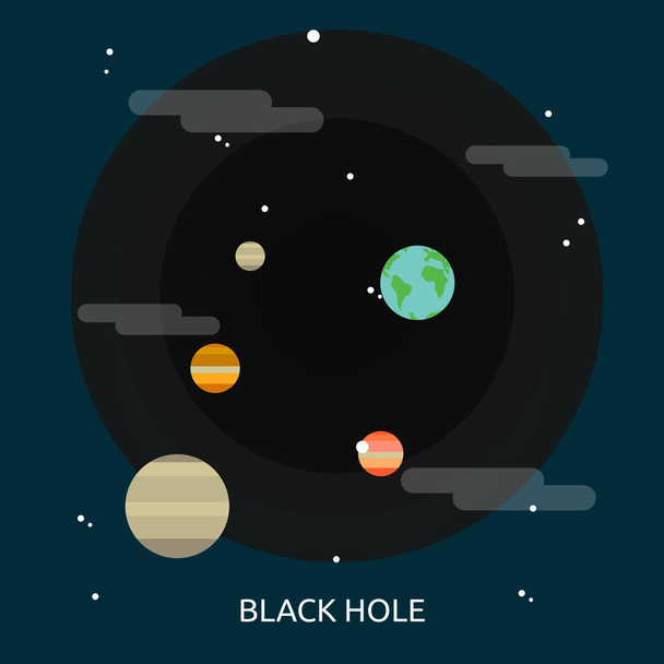 Conception conceptuelle de trou noir
 - Vecteur, image