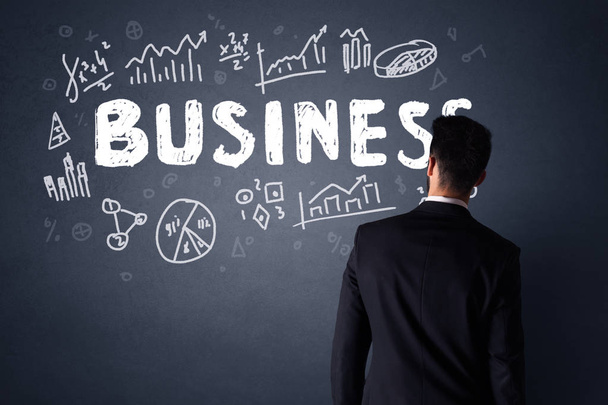 Businessman with business plan  - Foto, imagen
