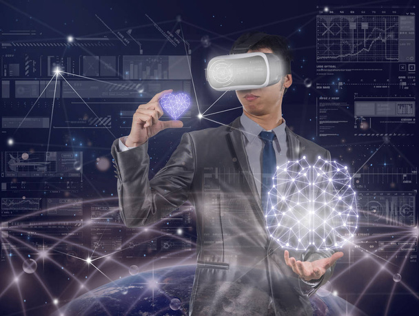 Людина в віртуальній реальності
  - Фото, зображення