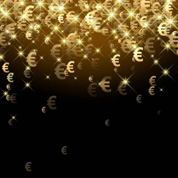 баннер со знаками евро
. - Вектор,изображение