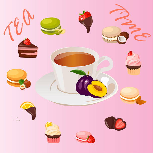 Šálek čaje - Vektor, obrázek