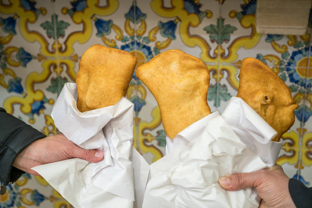 Traditional Fritta food from Brindisi, Italy - Photo, Image