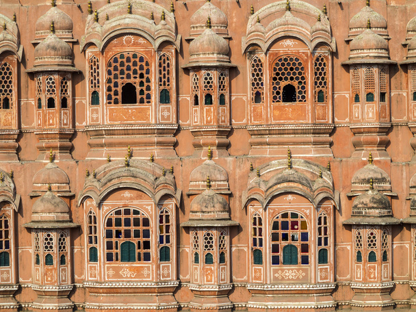 Hawa mahal, το παλάτι των ανέμων στην Τζαϊπούρ, Ρατζαστάν, Ινδία. - Φωτογραφία, εικόνα
