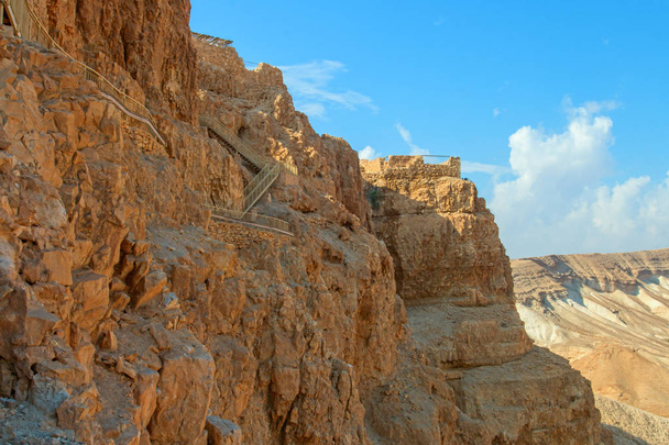 Ruinen der Festung Masada, Israel - Foto, Bild