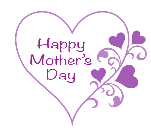 Mothers day greeting card - Vector, Image