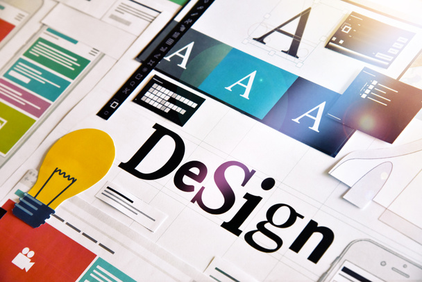 Grafikdesign-Konzept - Foto, Bild