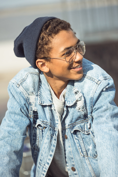 smiling hipster boy - Foto, Imagen