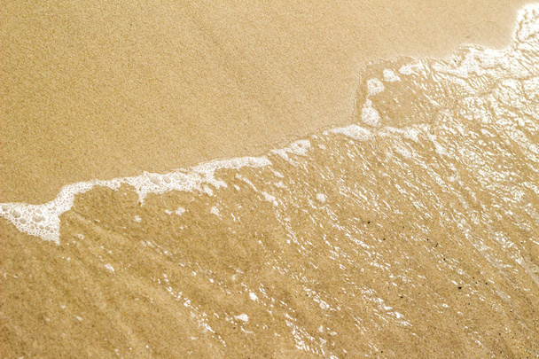 Foam on wave on coast at the beach, on Baltic sea - Zdjęcie, obraz