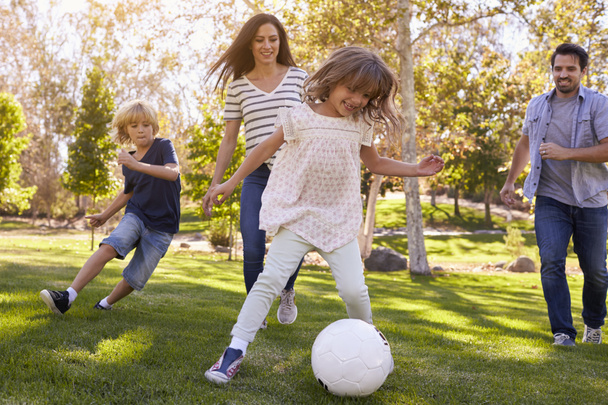 Family Playing Soccer  - Foto, Imagem