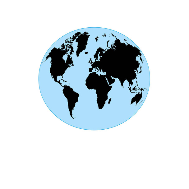 Grafikus földgömb a föld térképe - Vektor, kép